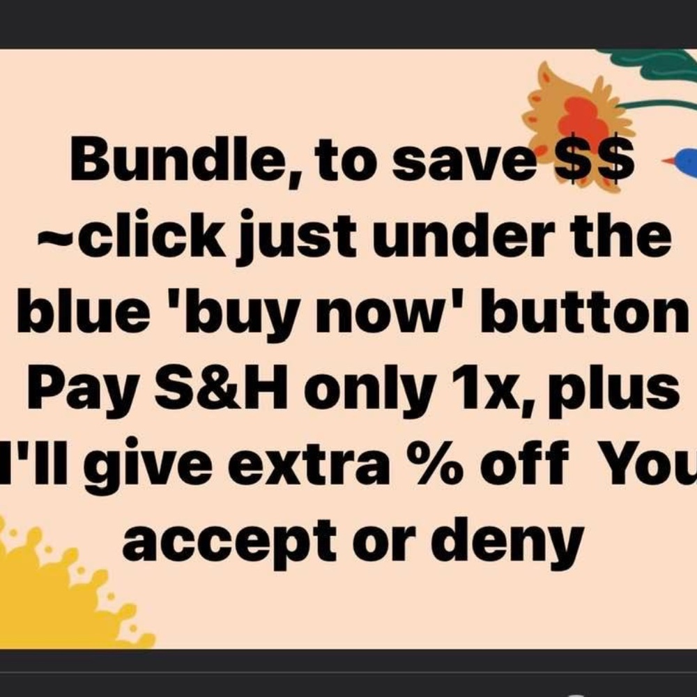 Add more than 1 item under the 'Bundle' button, Poshmark Charges S&H Only Once!